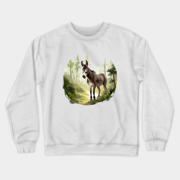 Little Donkey Crewneck Sweatshirt by zooleisurelife